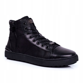 Herre læder sneakers GOE sort GG1N3019 1
