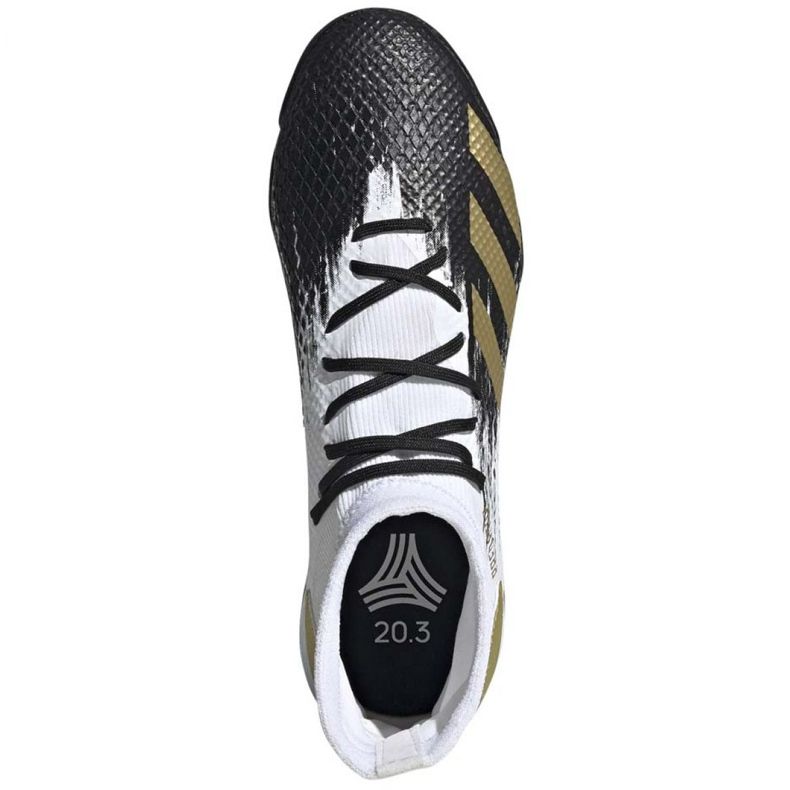 Adidas Predator 20.3 M Tf FW9191 fodboldstøvler sort hvid 1