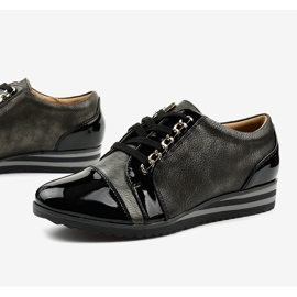 Sort Moderigtigt Wedge Sneakers 15S8621 1