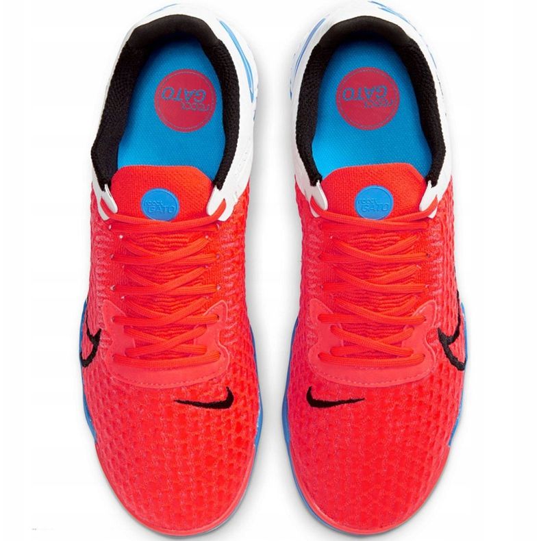 Nike React Gato Ic M CT0550 604 fodboldsko rød, hvid rød 1