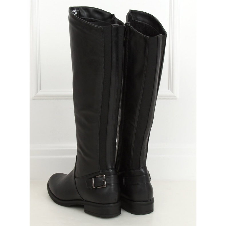 Sorte damestøvler H9208 Negro 2