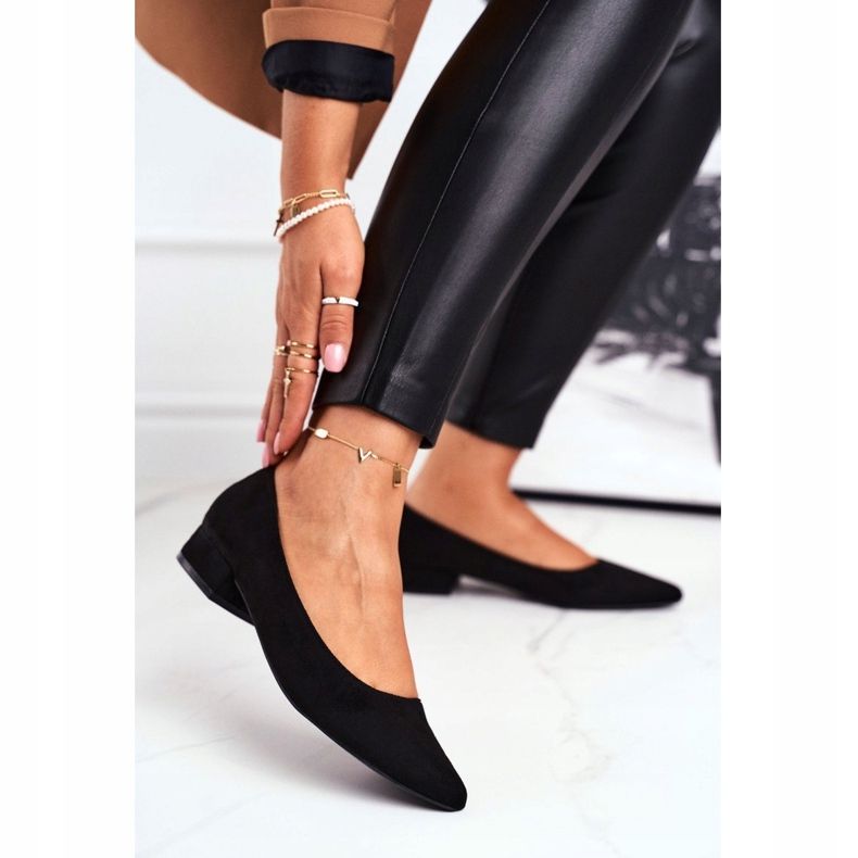 PS1 Dame ruskind sort Ballerinas Elivia 1