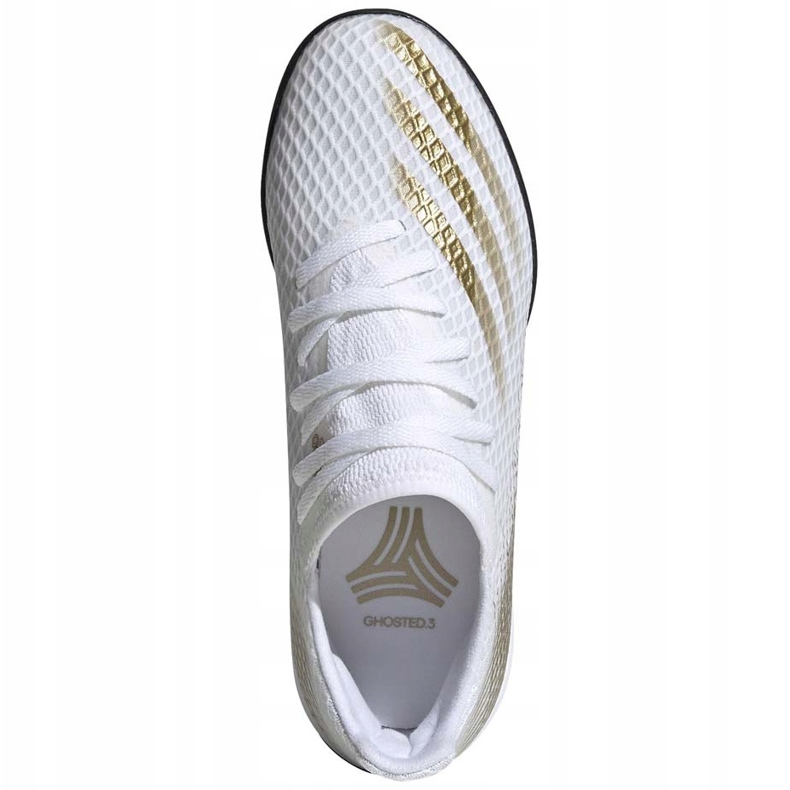 Adidas X GHOSTED.3 Tf Junior EG8214 fodboldstøvler hvid grå 1