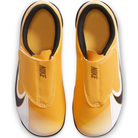 Nike Mercurial Vapor 13 Club Mg PS (V) Junior AT8162 801 fodboldsko orange gul 1