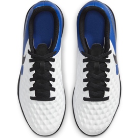 Nike Tiempo Legend 8 Club Tf Junior AT5883 104 fodboldstøvler blå hvid 1