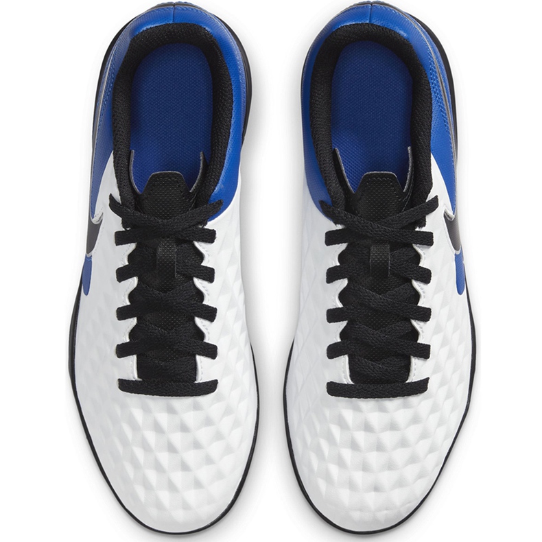 Nike Tiempo Legend 8 Club Tf Junior AT5883 104 fodboldstøvler blå hvid 1