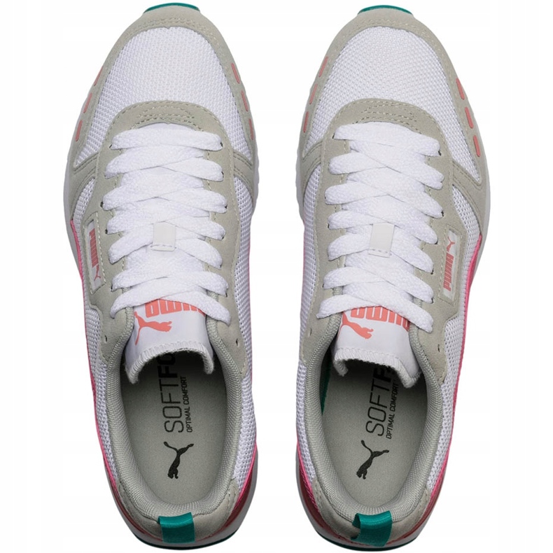 Damesko Puma R78 hvid-beige-pink-turkis 373117 12 lyserød flerfarvet 1