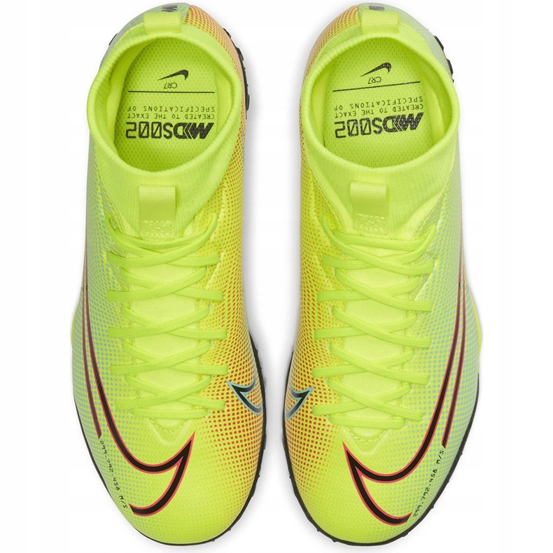 Nike Mercurial Superfly 7 Academy Mds Tf BQ5435 703 fodboldsko blå, celadon grøn 1