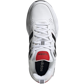 Adidas Strutter hvide og sorte EG2655 herresko rød 1