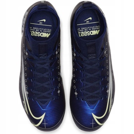 Nike Mercurial Superfly 7 Academy Mds FG / MG Junior BQ5409 401 fodboldsko marineblå marineblå 1