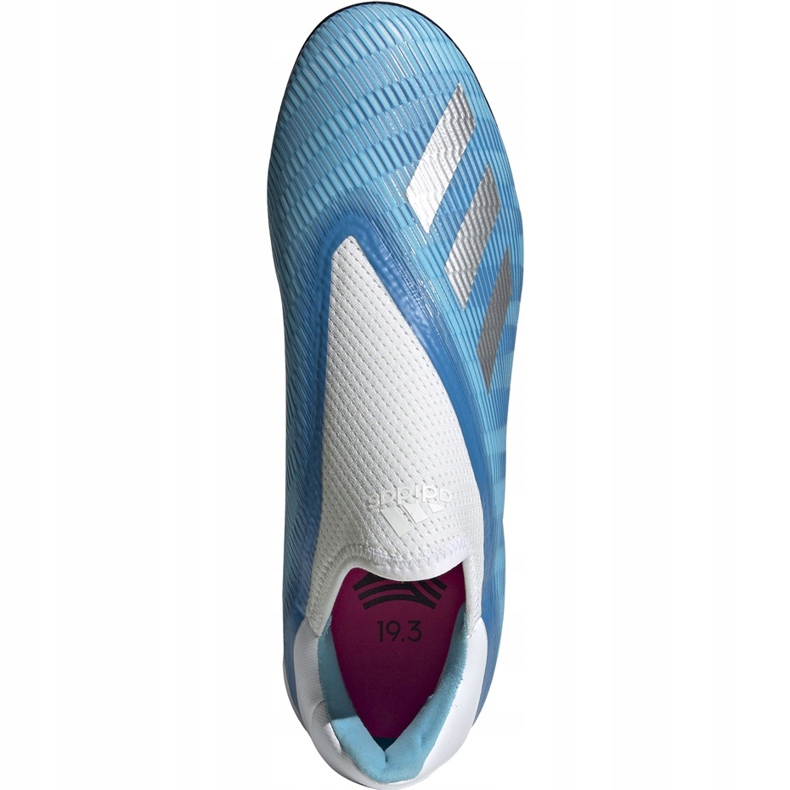 Adidas X 19.3 Ll Tf fodboldsko blå og hvide EF0632 1
