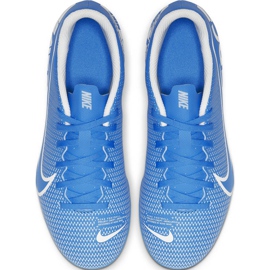 Nike Mercurial Vapor 13 Club FG / MG Junior AT8161 414 fodboldsko blå blå 1