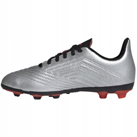 Fodboldstøvler adidas Predator 19.4 FxG Jr sølv G25822 flerfarvet 1