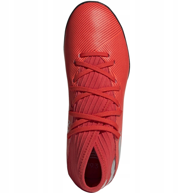 Adidas Nemeziz 19.3 Tf Jr røde fodboldsko F99941 1