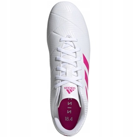 Adidas Nemeziz 18.4 FxG D97990 fodboldstøvler flerfarvet hvid 1