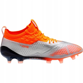 Puma One 1 Syn Fg Ag 104722 01 fodboldstøvler orange 1