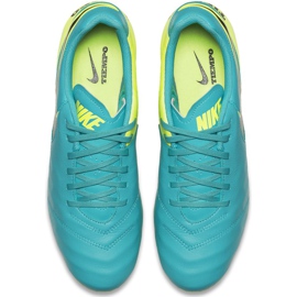 Nike Tiempo Genio Ii Leather Fg 819213 307 fodboldsko sort blå 1