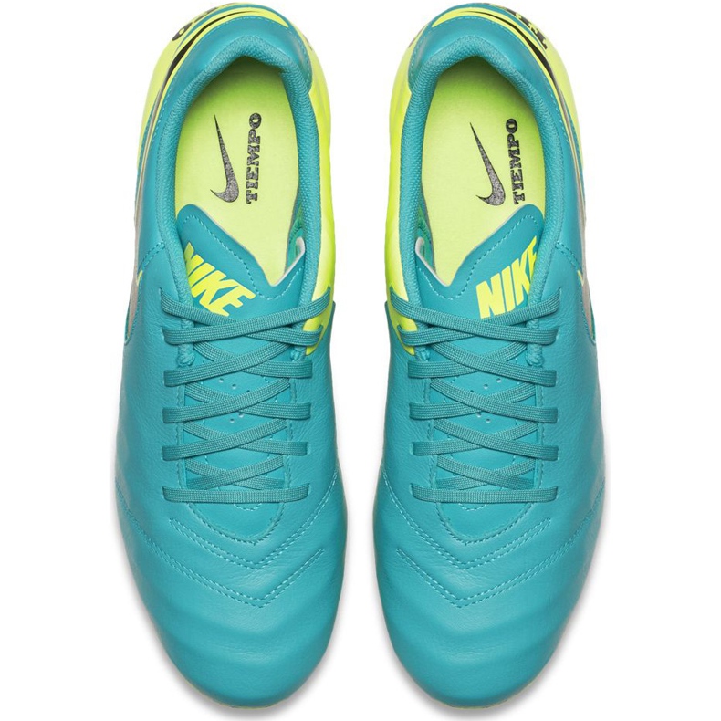 Nike Tiempo Genio Ii Leather Fg 819213 307 fodboldsko sort blå 1