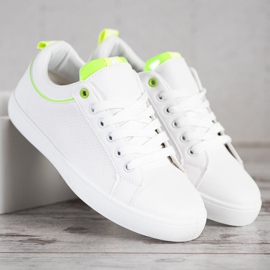 SHELOVET Stilfulde sneakers med Eco Leather hvid 1