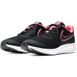 Nike Star Runner 2 Jr AQ3542 002 sko sort lyserød 2