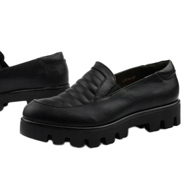 Sorte kvinders slip-on sko fra Ramsgate 1