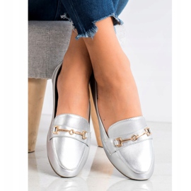 Clowse Stilfuldt Eco Leather Footwear sølv 1