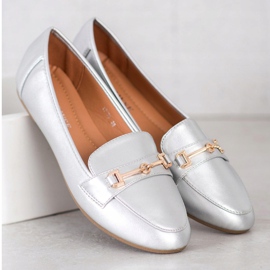 Clowse Stilfuldt Eco Leather Footwear sølv 2
