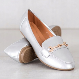 Clowse Stilfuldt Eco Leather Footwear sølv 3
