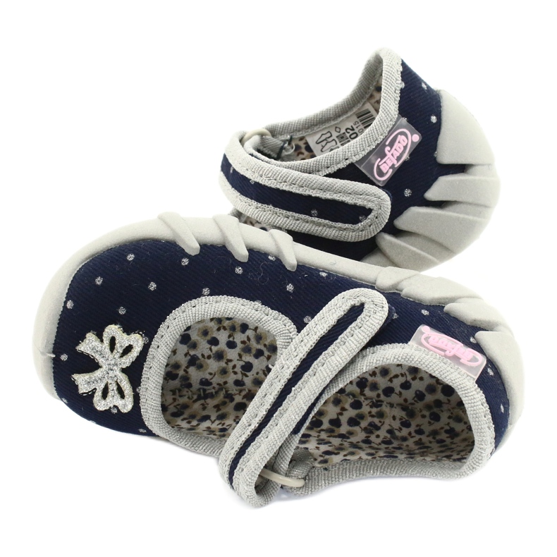 Befado børnesko 109P202 marineblå sølv grå 4