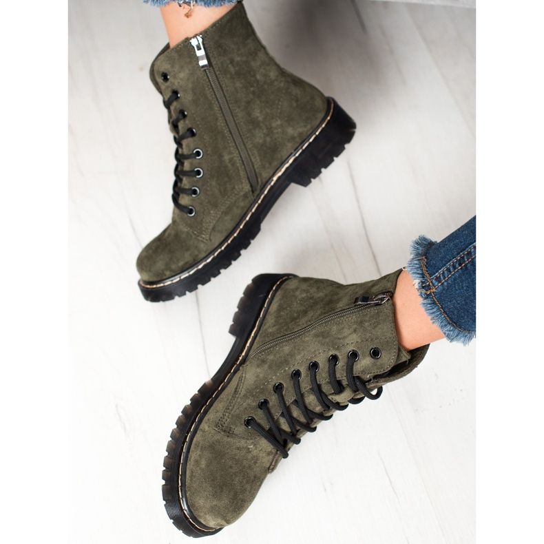 Small Swan Suede Trappers grøn 2