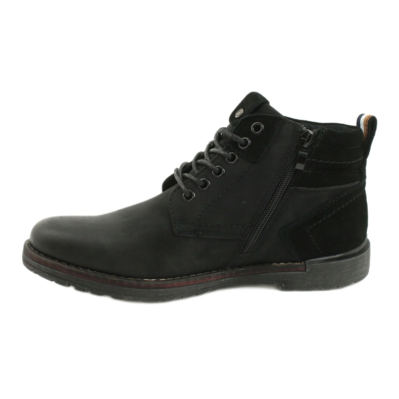 McBraun Eco-Men's Black Eco-Ticking Boots 20MN29-3131 sort 1