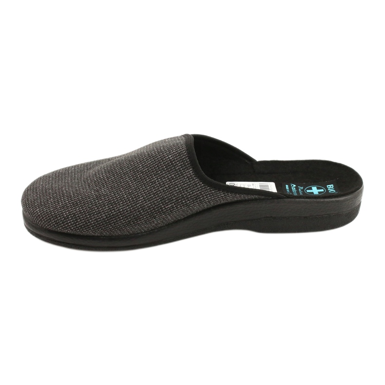Herretøfler Adanex 24142 sort grå 1