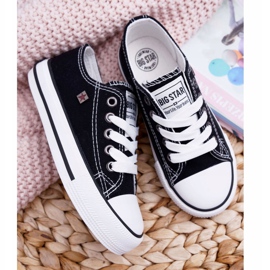 Børnesko Sneakers Big Star Sort FF374206 hvid 2