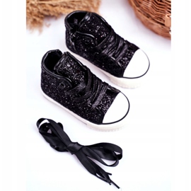 FRROCK Børnesneakers Shiny High Black Ally sort 2