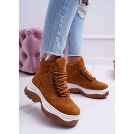 SEA Trekkingsko Dame Trappers Camel Greem brun 1