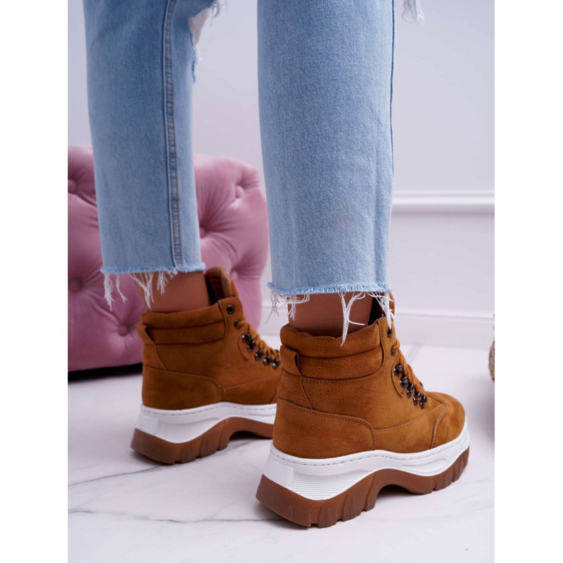 SEA Trekkingsko Dame Trappers Camel Greem brun 2
