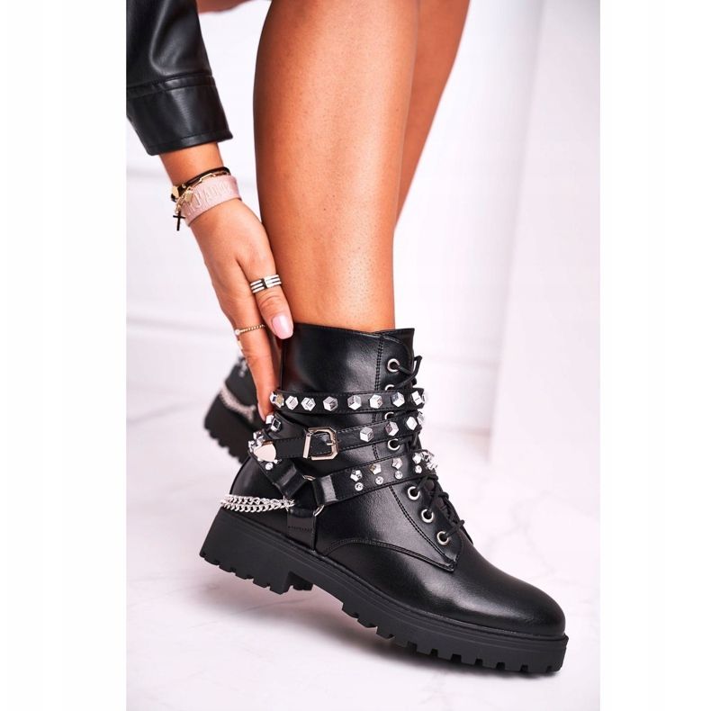 FB2 Damestøvler Warm Jets Chains Black Desire sort 1