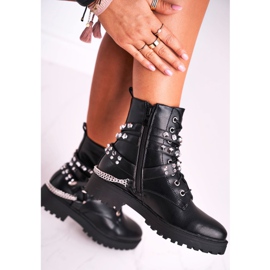 FB2 Damestøvler Warm Jets Chains Black Desire sort 2