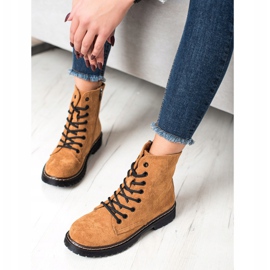 Small Swan Camel Suede Trappers brun 1