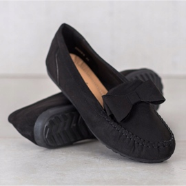 Fama Loafers Med En Sløjfe sort 1