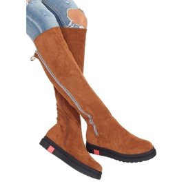 Flade kamelstøvler NS136P Camel brun 1