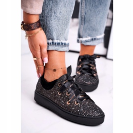 Kvinders sneakers Elegant læder Laura Messi Sort 2045 2