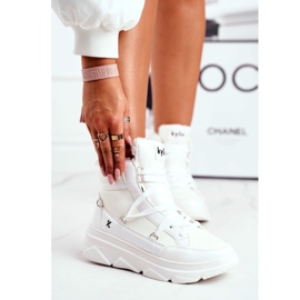 Kylie Crazy Kvinders sneakers Hvide snestøvler Missy 1