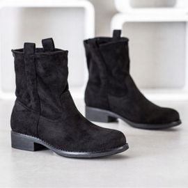Seastar Slip-on ruskind støvletter sort 1