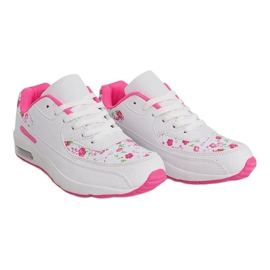 Flowers XT-18 hvide sneakers lyserød 2
