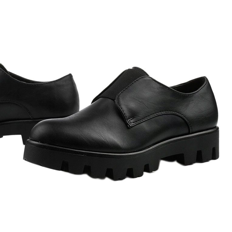 Celadella sorte slip-on sko 1