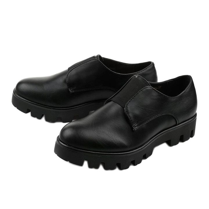 Celadella sorte slip-on sko 2