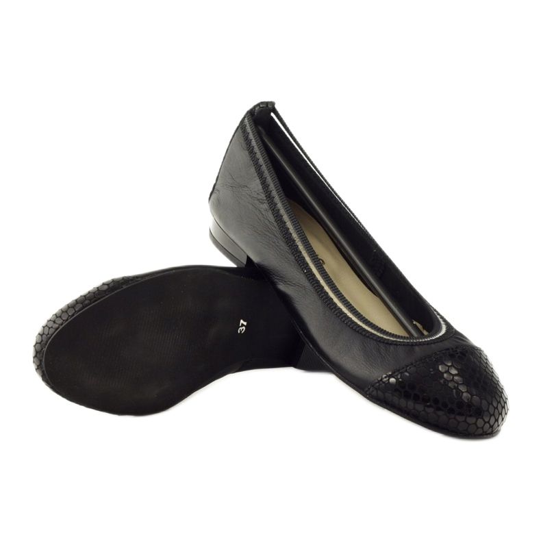 Kvinders ballerinaer elastisk Gamis 1402 sort 3