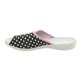 Befado damesko pu 254D108 hvid sort lyserød 2