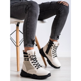 SHELOVET Lace-up modearbejdere hvid sort 1